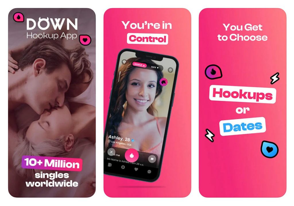 DOWN dating app screenshots