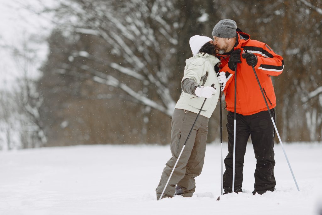 Winter travel skiing