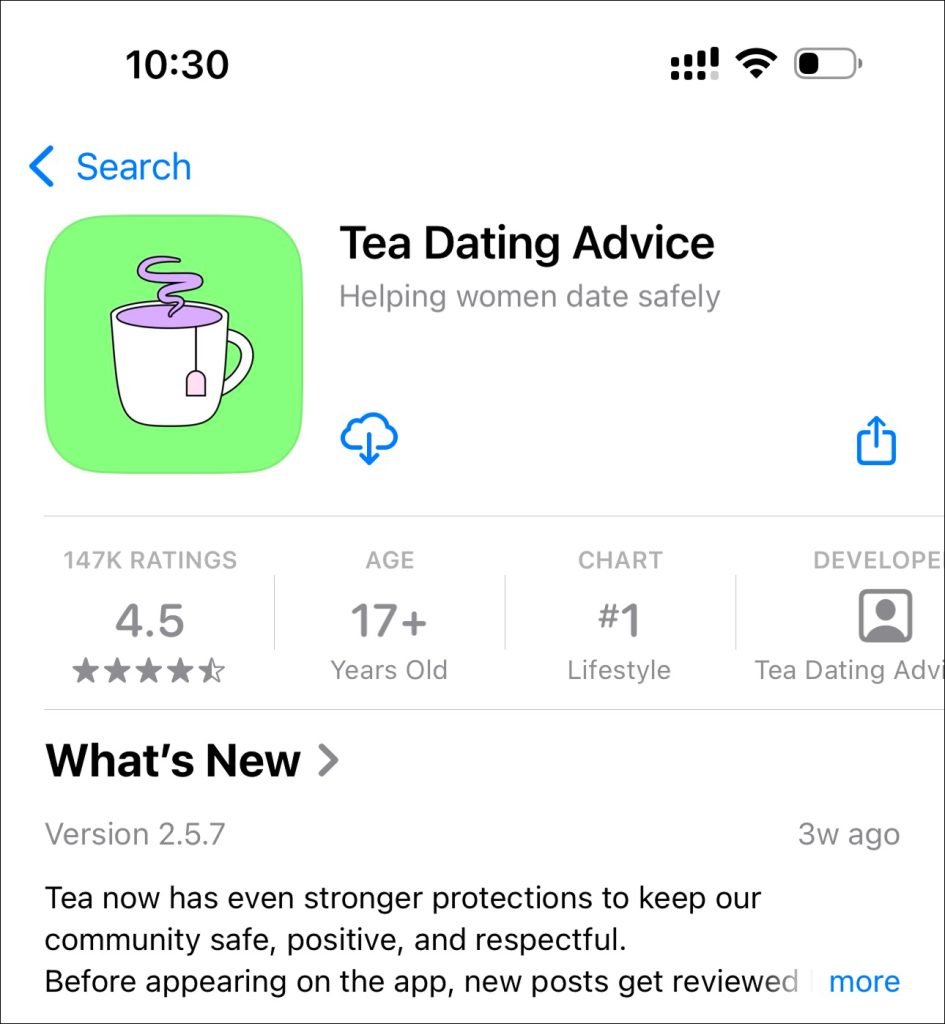 The Tea App Product Page